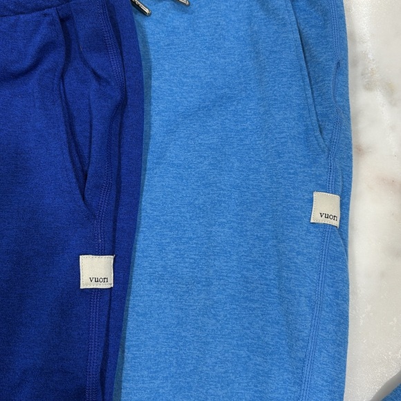 2x Vuori Performance Joggers in Copenhagen Heather & Spring Heather blue Sz XXL - Picture 4 of 6